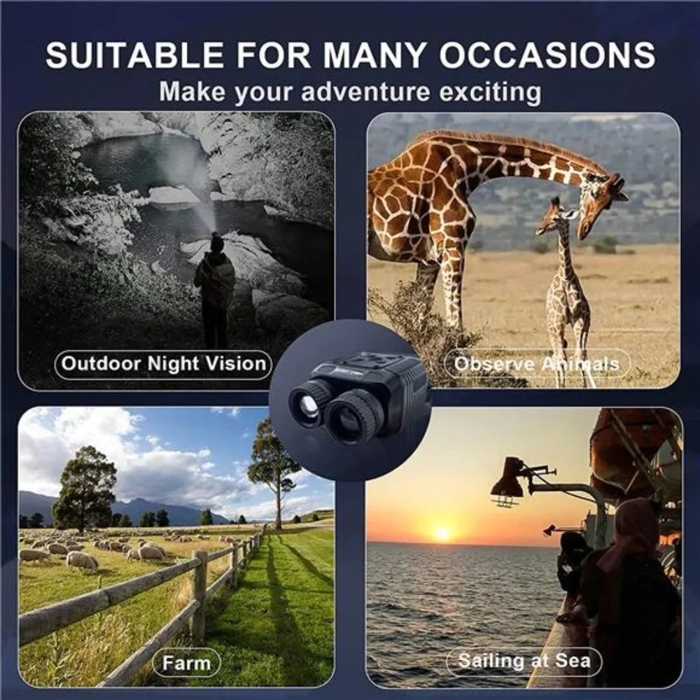 Night Vision Goggles - 4K HD Binocular  with 8X Digital Zoom
